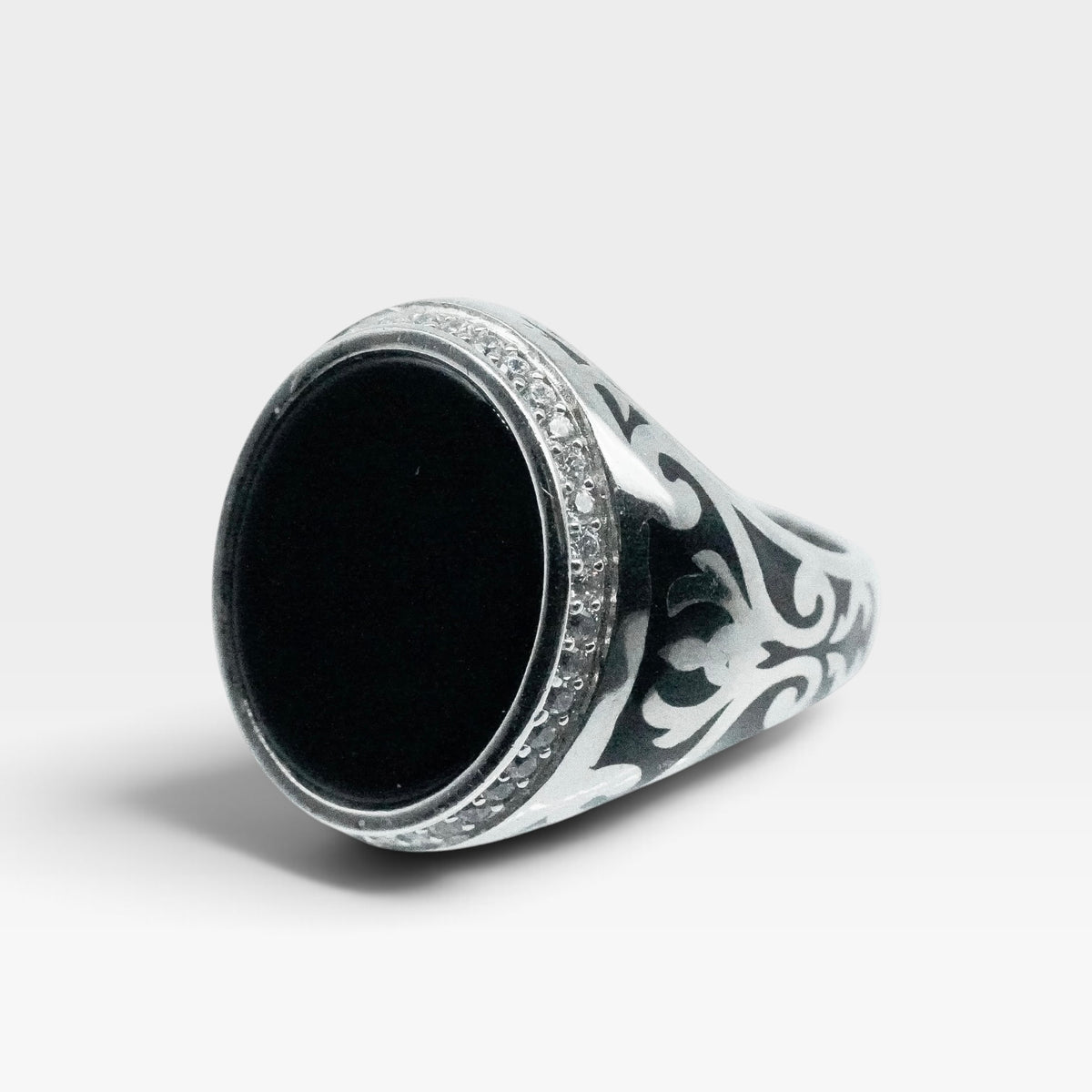 Anillo ónix CZ