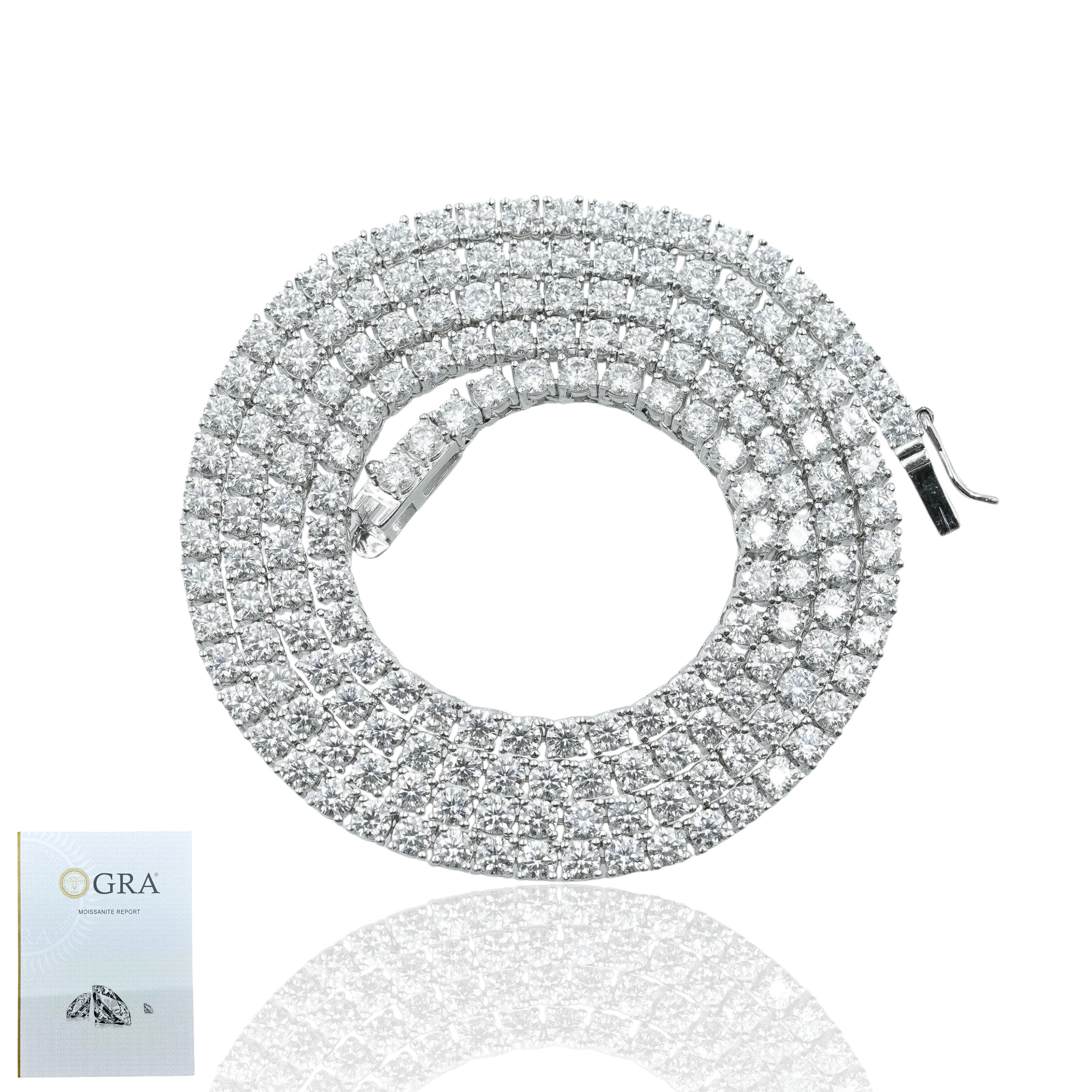 Cadena tenis 3mm Moissanita