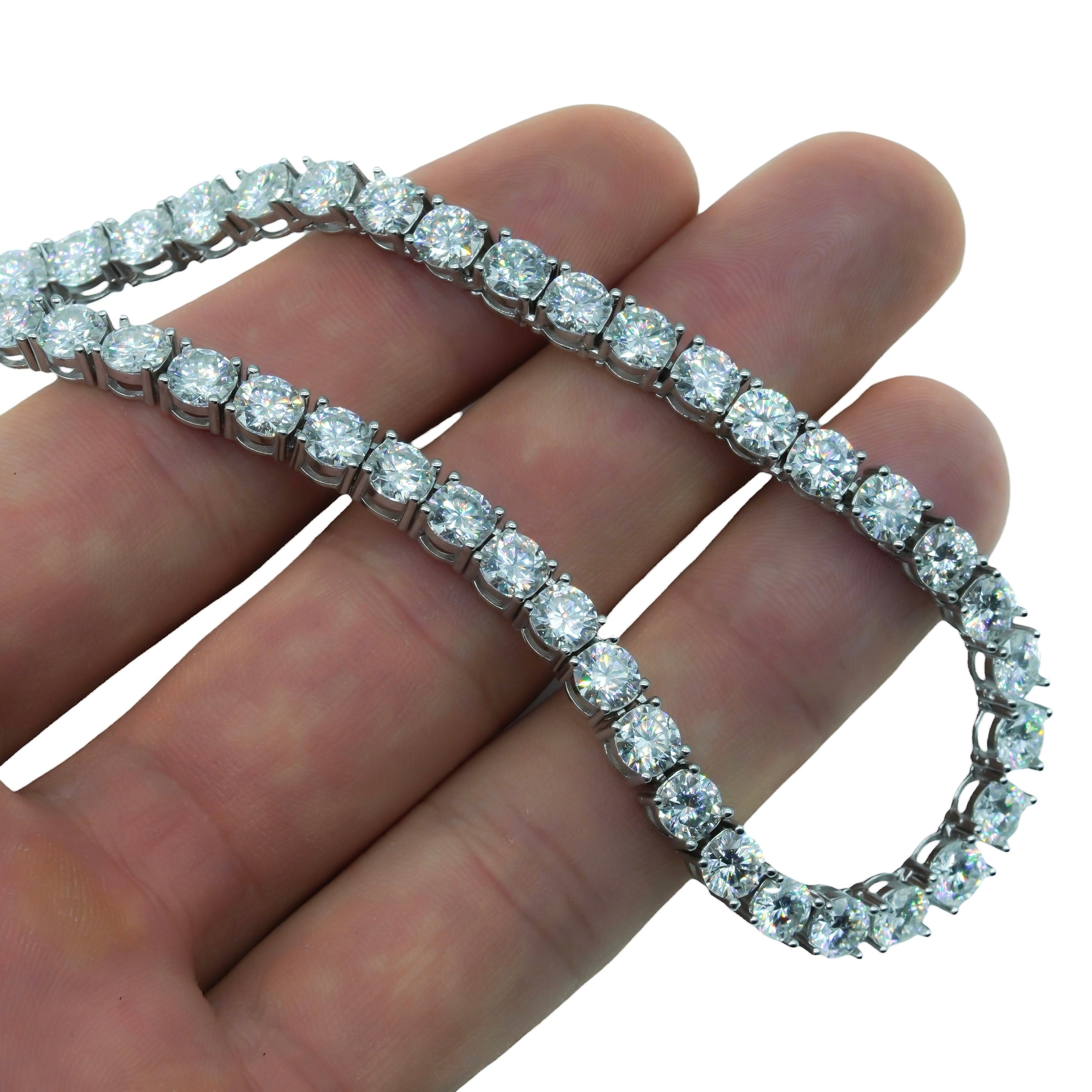 Cadena tenis 5mm Moissanite