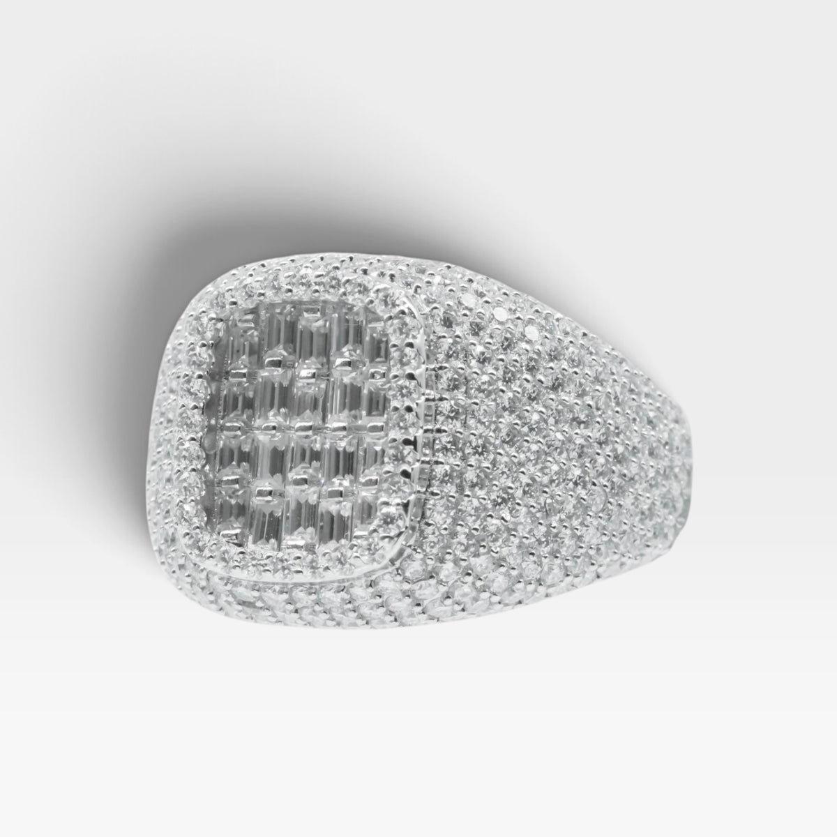 Anillo Rectángulo Baguette Moissanita