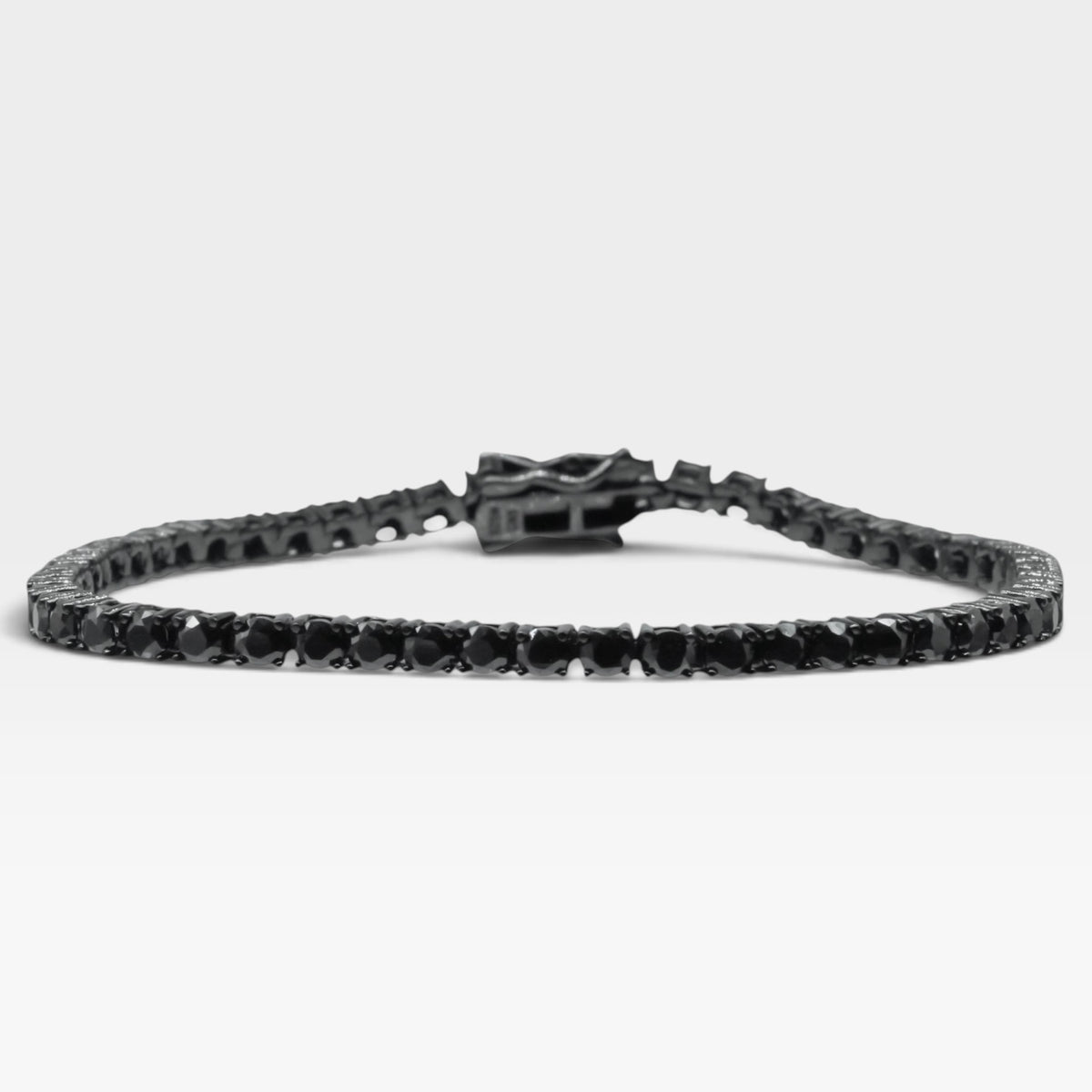 Pulso Tenis Black 3mm Moissanita