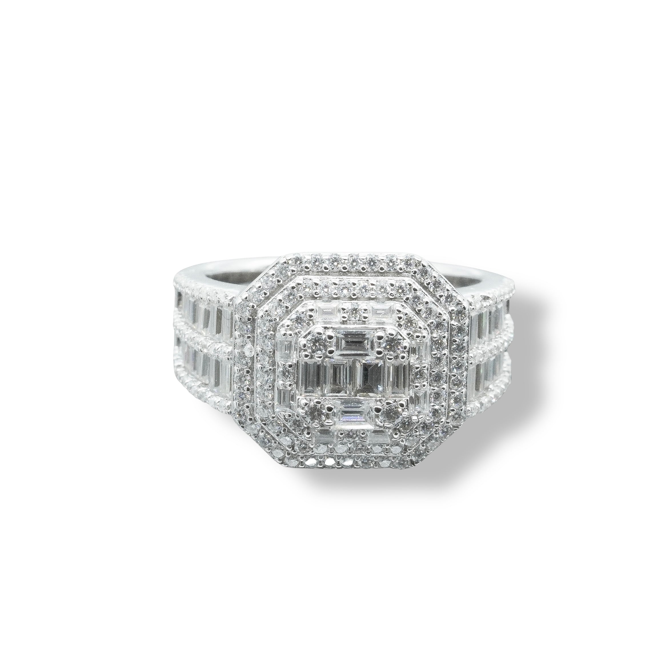 Anillo cuadro baguette