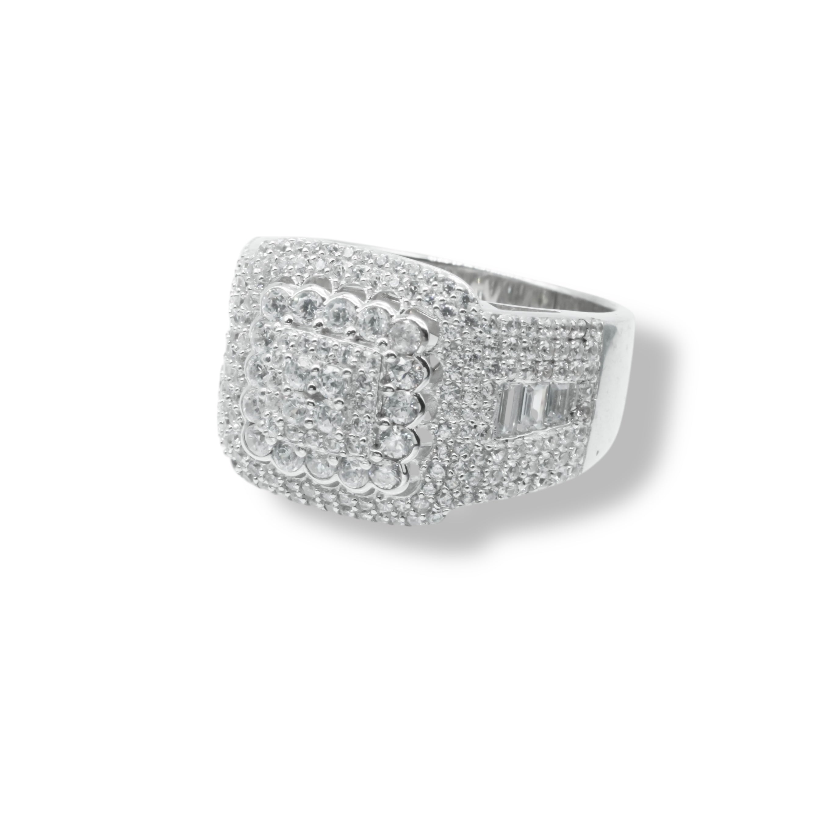 Anillo Cuadrado Flor