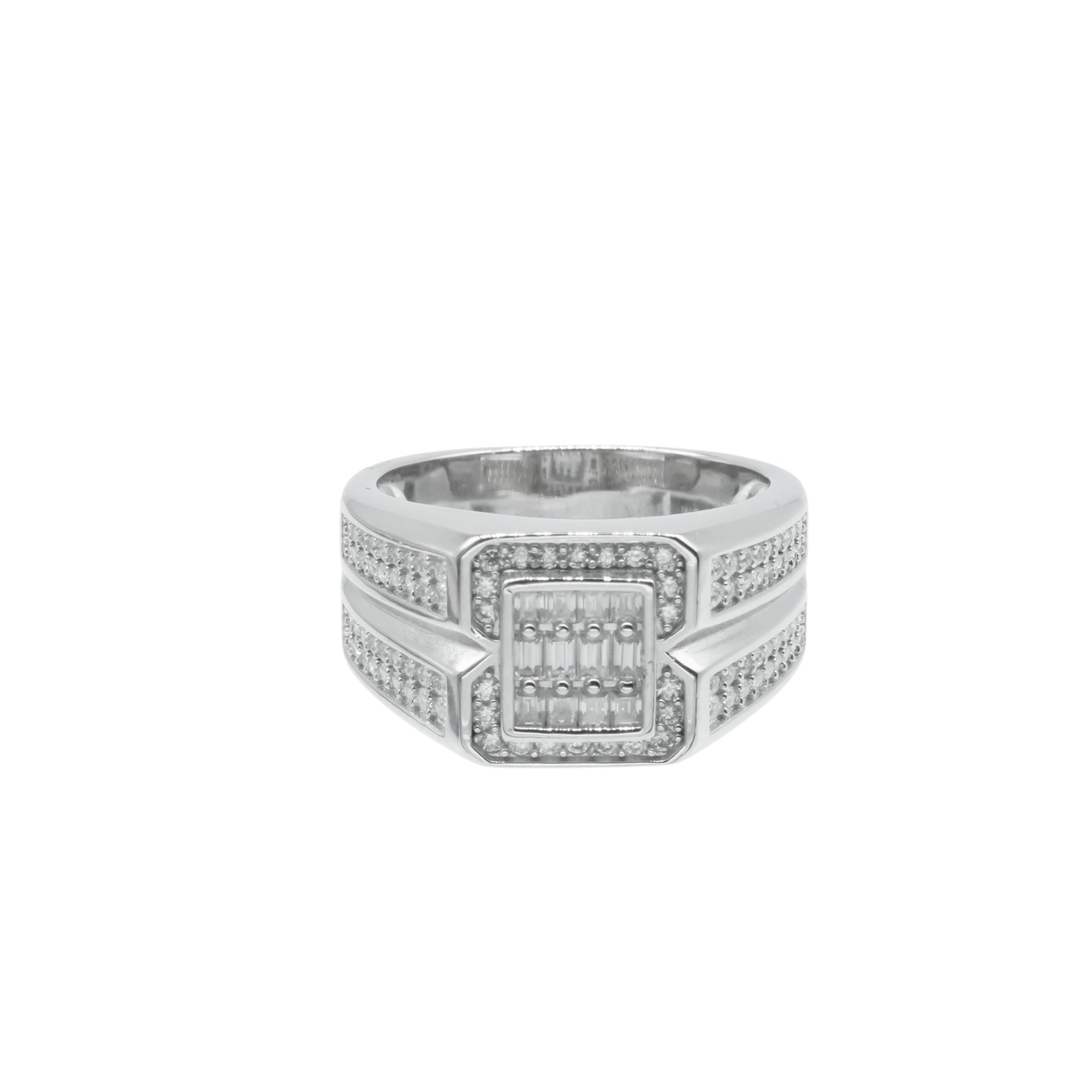 Anillo Cuadro Baguette