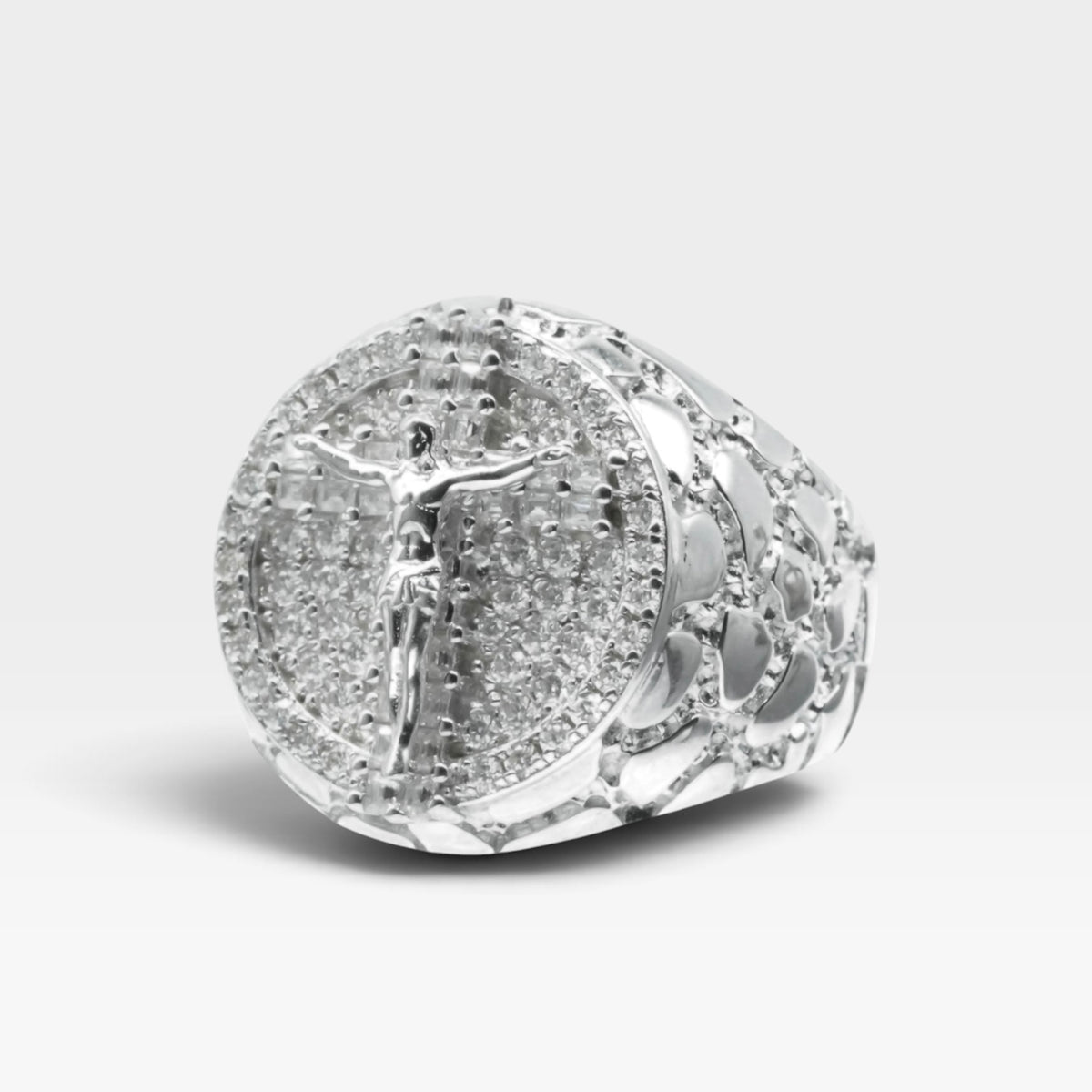 Anillo Cristo Moissanita