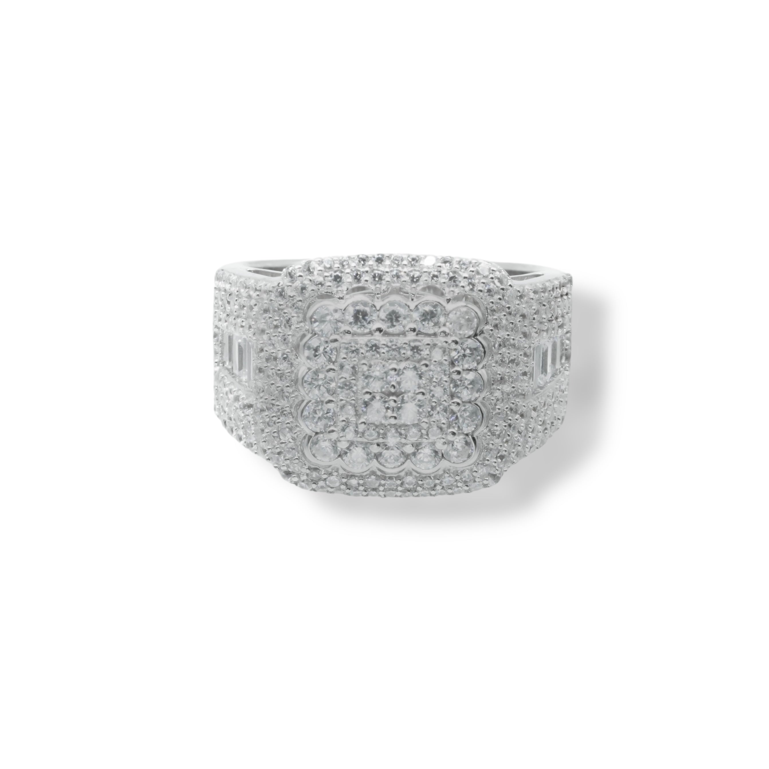 Anillo Cuadrado Flor